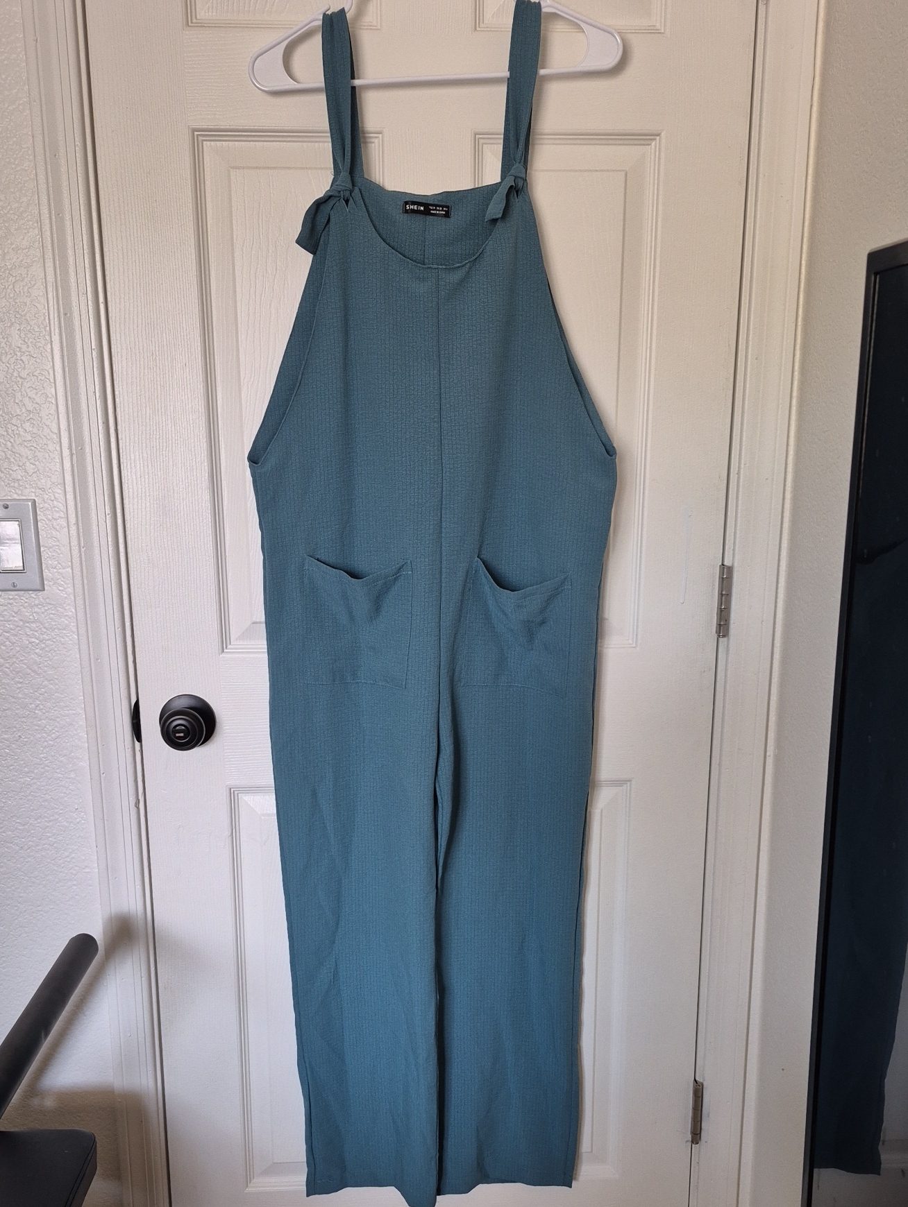 Sleeveless WideLeg Jumpsuit In Teal  Unknown Brand
